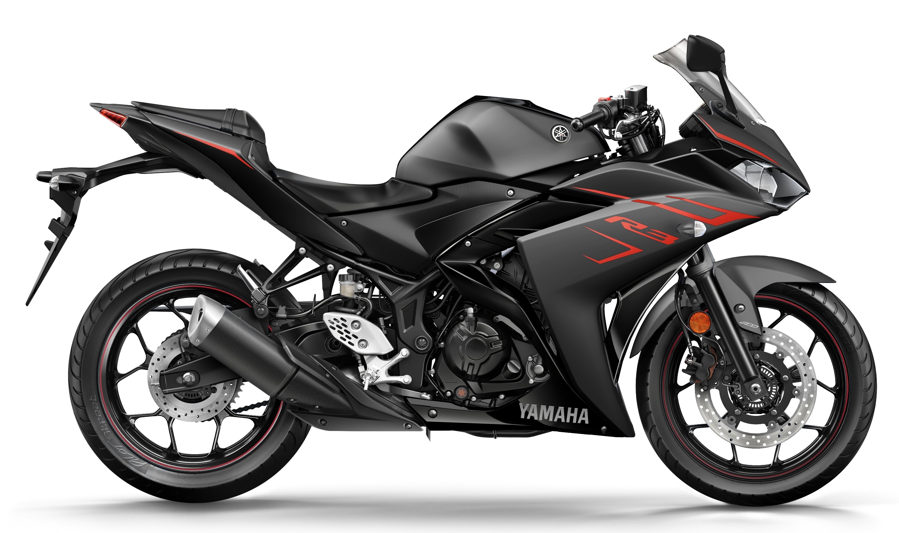 yamaha r3 black red